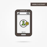 Mobile account stock illustration Mobile account stock illustration