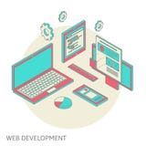 Mobile and desktop website design development royalty free illustration Mobile and desktop website design development royalty free illustration