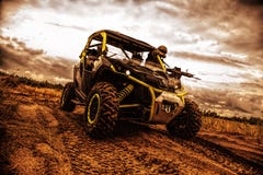 Mobile infantry team goes on military buggy stock photos Mobile infantry team goes on military buggy stock photos