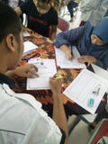 mobile service for making a childs identity card, Jakarta, Indonesia April 2 2019 royalty free stock image mobile service for making a childs identity card, Jakarta, Indonesia April 2 2019 royalty free stock image