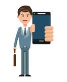 Mobilni ludzie kreskówka projekta ilustracja wektor Mobilni ludzie kreskówka projekta ilustracja wektor