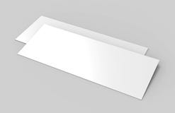 Mock up template blank empty gift voucher card on the grey background. For graphic design or presentation, 3D illustrati Royalty Free Stock Photography Mock up template blank empty gift voucher card on the grey background. For graphic design or presentation, 3D illustrati Royalty Free Stock Photography