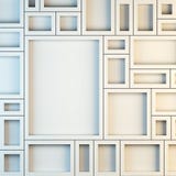 Mockup of empty white frames. Stock Image Mockup of empty white frames. Stock Image