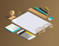 Mockup scenes on education theme. stock illustration Mockup scenes on education theme. stock illustration