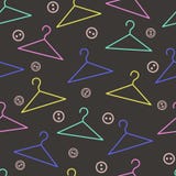 Mod?le sans couture avec des cintres illustration de vecteur Mod?le sans couture avec des cintres illustration de vecteur