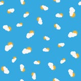 Mod?le sans couture avec les nuages et le soleil Illustration de vecteur illustration de vecteur Mod?le sans couture avec les nuages et le soleil Illustration de vecteur illustration de vecteur