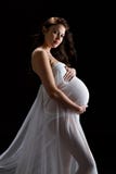 Model de grossesse 36 semaines photo libre de droits Model de grossesse 36 semaines photo libre de droits