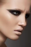 Model with fashion catwalk make-up and purity skin Royalty Free Stock Image Model with fashion catwalk make-up and purity skin Royalty Free Stock Image