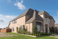 Model home and construction office in Irving, Texas, USA royalty free stock photo Model home and construction office in Irving, Texas, USA royalty free stock photo