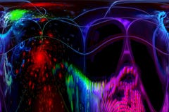 Modell för design för abstrakt digital fractalvetenskapsfantasi dynamisk härlig vektor illustrationer Modell för design för abstrakt digital fractalvetenskapsfantasi dynamisk härlig vektor illustrationer