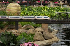 Modell Railroad Space & trädgård arkivfoton Modell Railroad Space & trädgård arkivfoton