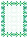 Modello astratto giallo e verde fiorito di disegno della priorità bassa illustrazione vettoriale Modello astratto giallo e verde fiorito di disegno della priorità bassa illustrazione vettoriale