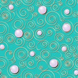 Modello convesso di carta senza cuciture elegante delle spirali su un fondo grigio illustrazione vettoriale Modello convesso di carta senza cuciture elegante delle spirali su un fondo grigio illustrazione vettoriale