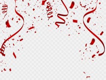 Modello del fondo di celebrazione con i coriandoli ed i nastri rossi Coriandoli dell'illustrazione di vettore; celebri; rosso illustrazione vettoriale Modello del fondo di celebrazione con i coriandoli ed i nastri rossi Coriandoli dell'illustrazione di vettore; celebri; rosso illustrazione vettoriale