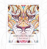 Modello dell'aletta di filatoio con la testa modellata del leone di urlo royalty illustrazione gratis Modello dell'aletta di filatoio con la testa modellata del leone di urlo royalty illustrazione gratis