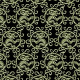 Modello dell'ornamento dei mostri illustrazione di stock Modello dell'ornamento dei mostri illustrazione di stock