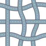 Modello della strada di Seamlessvector illustrazione vettoriale Modello della strada di Seamlessvector illustrazione vettoriale