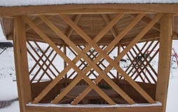 Modello della veranda di legno immagine stock libera da diritti Modello della veranda di legno immagine stock libera da diritti
