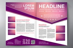 Modello delle pagine a4 di progettazione due dell'opuscolo royalty illustrazione gratis Modello delle pagine a4 di progettazione due dell'opuscolo royalty illustrazione gratis