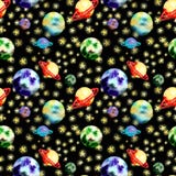 Modello dello spazio con i pianeti royalty illustrazione gratis Modello dello spazio con i pianeti royalty illustrazione gratis