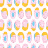 Modello di vettore di Memphis Style Oval Abstract Seamless illustrazione di stock Modello di vettore di Memphis Style Oval Abstract Seamless illustrazione di stock