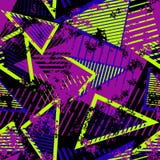 Modello geometrico senza cuciture astratto di vettore Struttura urbana moderna di lerciume di arte royalty illustrazione gratis Modello geometrico senza cuciture astratto di vettore Struttura urbana moderna di lerciume di arte royalty illustrazione gratis