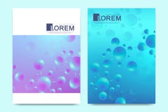 Modello moderno di vettore per l'opuscolo, opuscolo, aletta di filatoio, copertura, catalogo nella dimensione A4 Elica del DNA, f royalty illustrazione gratis Modello moderno di vettore per l'opuscolo, opuscolo, aletta di filatoio, copertura, catalogo nella dimensione A4 Elica del DNA, f royalty illustrazione gratis