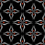Modello nero semplice e punti rossi illustrazione vettoriale Modello nero semplice e punti rossi illustrazione vettoriale