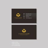 Modello semplice moderno professionale del biglietto da visita illustrazione di stock Modello semplice moderno professionale del biglietto da visita illustrazione di stock