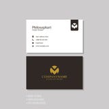 Modello semplice moderno professionale del biglietto da visita illustrazione di stock Modello semplice moderno professionale del biglietto da visita illustrazione di stock