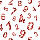 Modello senza cuciture con i numeri, fondo di matematica Vettore royalty illustrazione gratis Modello senza cuciture con i numeri, fondo di matematica Vettore royalty illustrazione gratis