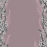 Modello senza cuciture con l'salice-erba su scuro-rosa royalty illustrazione gratis Modello senza cuciture con l'salice-erba su scuro-rosa royalty illustrazione gratis