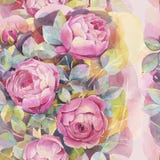 Modello senza cuciture con le rose variopinte Carta da parati romantica Illustrazione botanica dell'acquerello dipinto a mano royalty illustrazione gratis Modello senza cuciture con le rose variopinte Carta da parati romantica Illustrazione botanica dell'acquerello dipinto a mano royalty illustrazione gratis