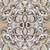 Modello senza cuciture decorato marrone indiano floreale di Paisley Fotografia Stock Libera da Diritti Modello senza cuciture decorato marrone indiano floreale di Paisley Fotografia Stock Libera da Diritti