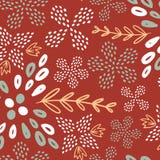 Modello senza cuciture del fiore di estate di Brown royalty illustrazione gratis Modello senza cuciture del fiore di estate di Brown royalty illustrazione gratis