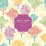Modello senza cuciture della struttura astratta variopinta degli alberi illustrazione di stock Modello senza cuciture della struttura astratta variopinta degli alberi illustrazione di stock