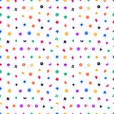 Modello senza cuciture di vettore dei dolci geometrici illustrazione di stock Modello senza cuciture di vettore dei dolci geometrici illustrazione di stock