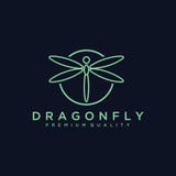 Modello unico di logo della libellula forma e colore semplici Vettore editable Progettazione elegante minimalista di logo della l royalty illustrazione gratis Modello unico di logo della libellula forma e colore semplici Vettore editable Progettazione elegante minimalista di logo della l royalty illustrazione gratis