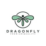 Modello unico di logo della libellula forma e colore semplici Vettore editable Progettazione elegante minimalista di logo della l illustrazione vettoriale Modello unico di logo della libellula forma e colore semplici Vettore editable Progettazione elegante minimalista di logo della l illustrazione vettoriale