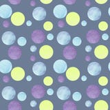 Modelo abstracto con los c?rculos coloridos y fondo gris para el papel pintado de moda del dise?o, materia textil, tarjeta stock de ilustración Modelo abstracto con los c?rculos coloridos y fondo gris para el papel pintado de moda del dise?o, materia textil, tarjeta stock de ilustración