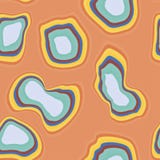 Modelo de agujeros de color naranja del vector inconsútil abstracto stock de ilustración Modelo de agujeros de color naranja del vector inconsútil abstracto stock de ilustración