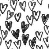 Modelo del bosquejo dibujado mano del vector de los corazones Mano inconsútil del fondo del arte del corazón dibujada por el dibu Fotos de archivo Modelo del bosquejo dibujado mano del vector de los corazones Mano inconsútil del fondo del arte del corazón dibujada por el dibu Fotos de archivo