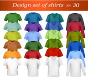 Modelo del diseño de la camiseta del color. Vector. stock de ilustración Modelo del diseño de la camiseta del color. Vector. stock de ilustración