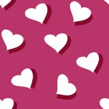 Modelo incons?til con los corazones en fondo rosado Ilustraci?n del vector stock de ilustración Modelo incons?til con los corazones en fondo rosado Ilustraci?n del vector stock de ilustración