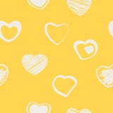 Modelo inconsútil con los corazones stock de ilustración Modelo inconsútil con los corazones stock de ilustración