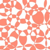 Modelo inconsútil de intersección coralino del vector de los círculos del extracto Círculos traslapados del rosa elegante moderno libre illustration Modelo inconsútil de intersección coralino del vector de los círculos del extracto Círculos traslapados del rosa elegante moderno libre illustration