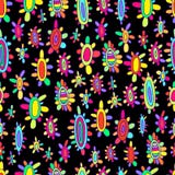 Modelo inconsútil de la fantasía de las flores coloridas psicodélicas del extracto Textura étnica del estilo Vector sin fin del v stock de ilustración Modelo inconsútil de la fantasía de las flores coloridas psicodélicas del extracto Textura étnica del estilo Vector sin fin del v stock de ilustración