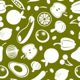 Modelo inconsútil de la fruta y verdura Imágenes de archivo libres de regalías Modelo inconsútil de la fruta y verdura Imágenes de archivo libres de regalías