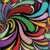Modelo inconsútil de Paisley del estilo del bordado de flores Colorfu del vector libre illustration Modelo inconsútil de Paisley del estilo del bordado de flores Colorfu del vector libre illustration