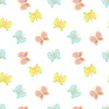 Modelo inconsútil de Pascua de mariposas en un fondo transparente Ejemplo a mano para el día de fiesta de la primavera, impresión libre illustration Modelo inconsútil de Pascua de mariposas en un fondo transparente Ejemplo a mano para el día de fiesta de la primavera, impresión libre illustration